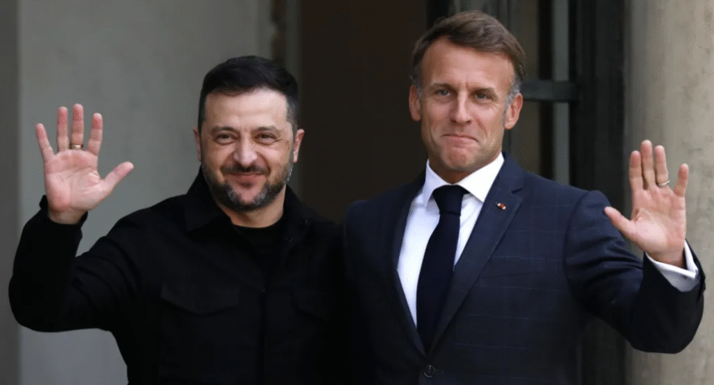 Zelensky Joins Macron at Élysée Palace Summit