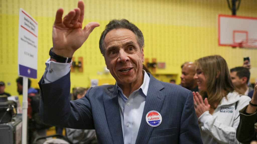 ‘Civil war in the Democratic Party’: Andrew Cuomo votes in NYC election | Donald Trump