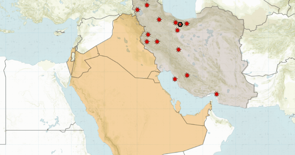 Mapping US and Israeli attacks on Iran and Tehran’s retaliatory strikes | Israel-Iran conflict News