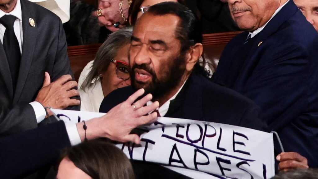 Lawmaker ejected during Trump’s State of the Union address | Donald Trump
