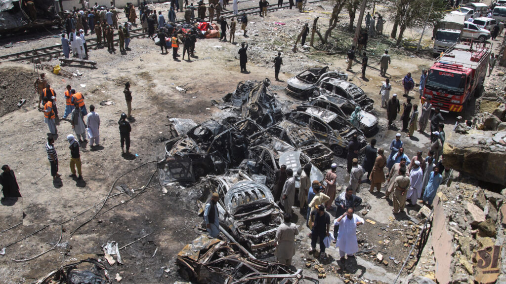 Suicide car bombing attack on a train in Pakistan kills dozens | Crime