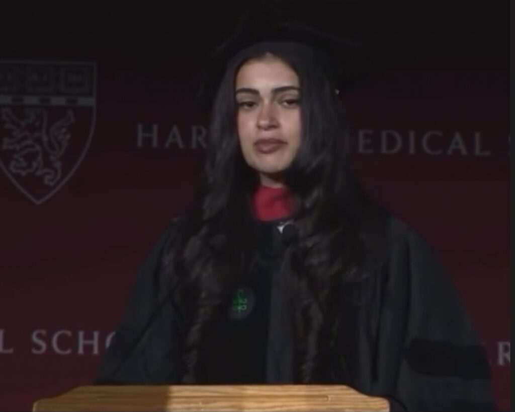 Harvard Medical School graduate dedicates speech to Lebanon and Palestine | Israel attacks Lebanon