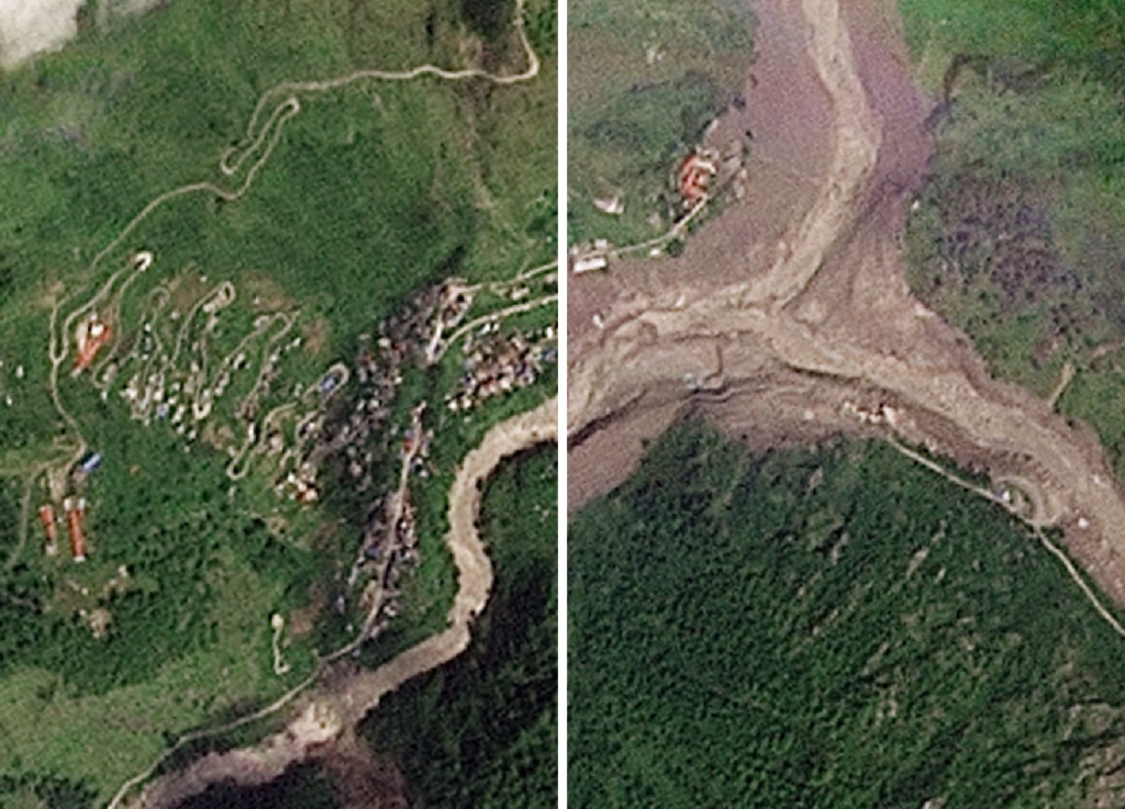 Satellite images show destruction from Nepal-Tibet floods | Floods News