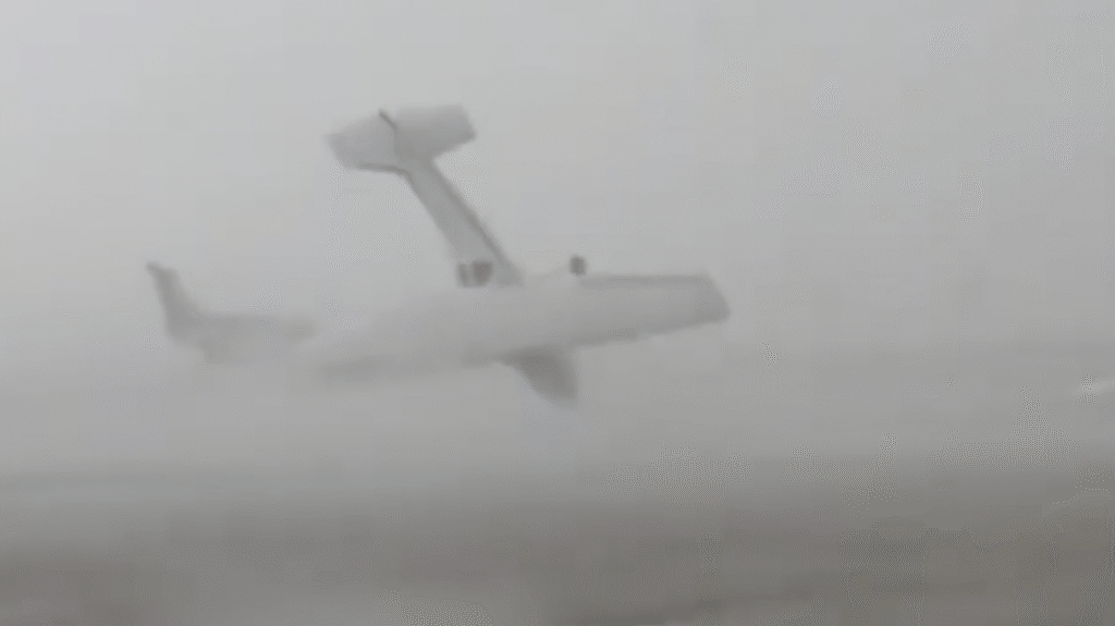 Severe winds toss four aircraft across Italian airport tarmac | Weather