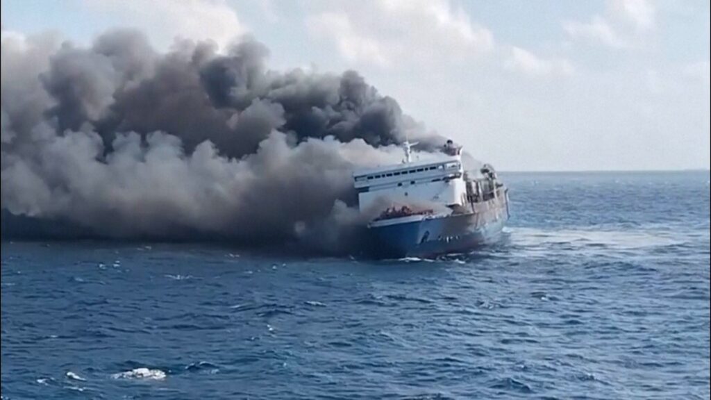Survivors reach port after deadly Indonesia ferry fire | Newsfeed