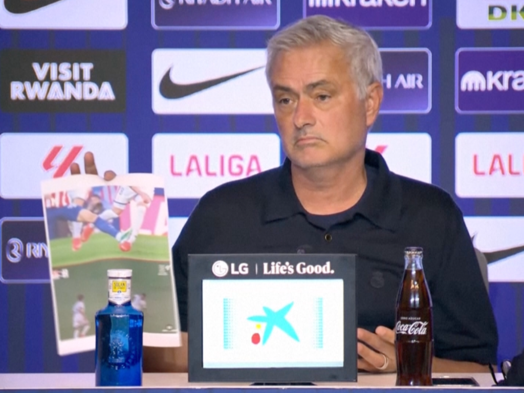 Mourinho fumes at referees in news conference after Madrid derby defeat | Football