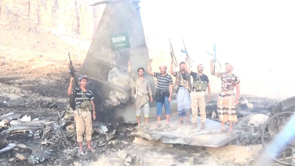New video claims to show Saudi fighter jet Houthis say they shot down | Houthis