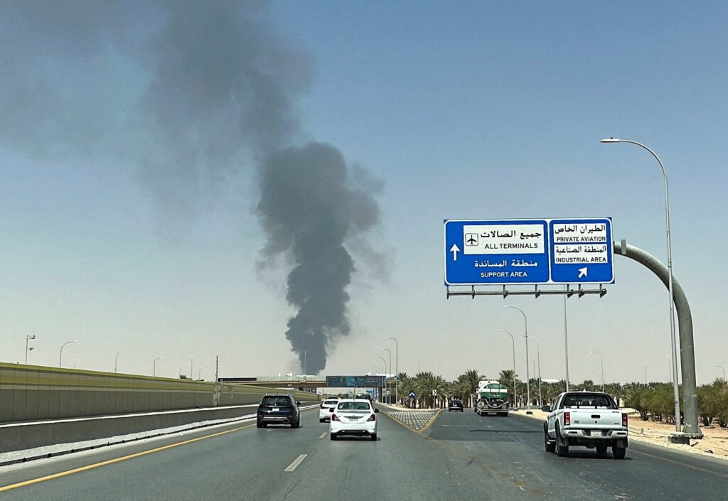 Saudi-led coalition says defences intercept Houthi missile fired at Riyadh | Houthis News