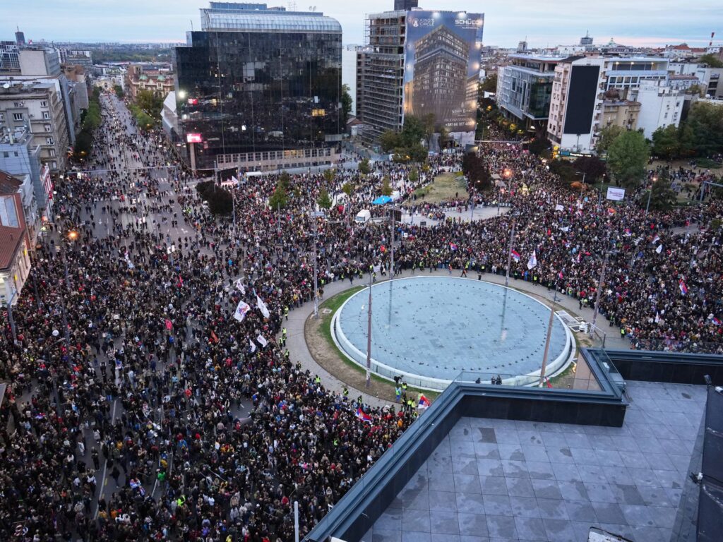 Thousands gather at final student-led rally ahead of Serbia election | Elections News