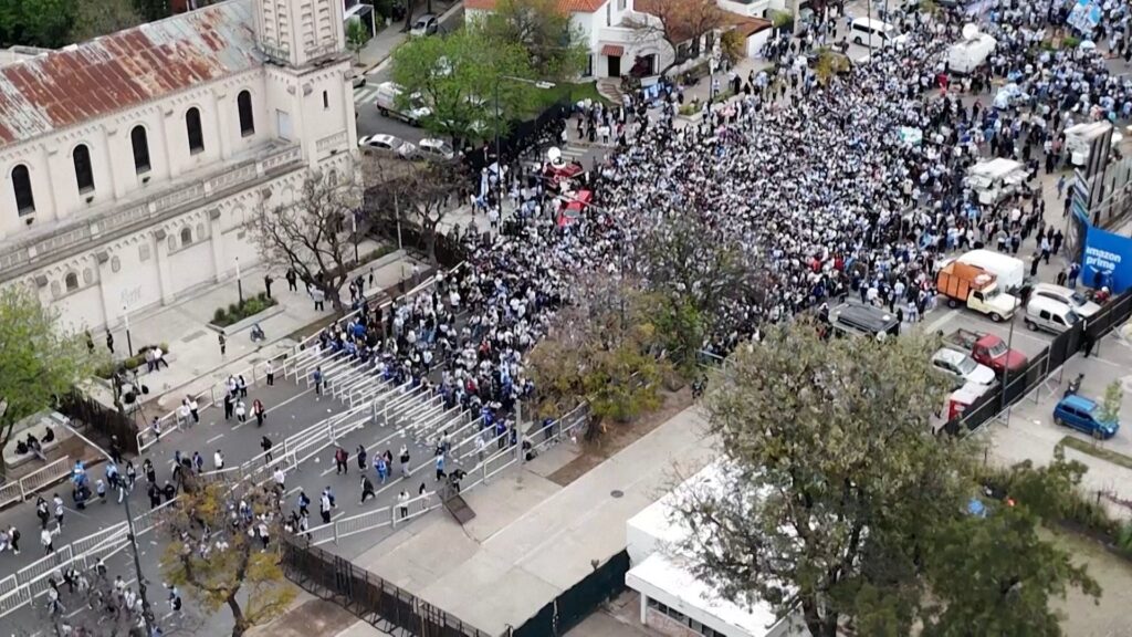 Fans flood Buenos Aires ahead of Messi’s final international match | Football