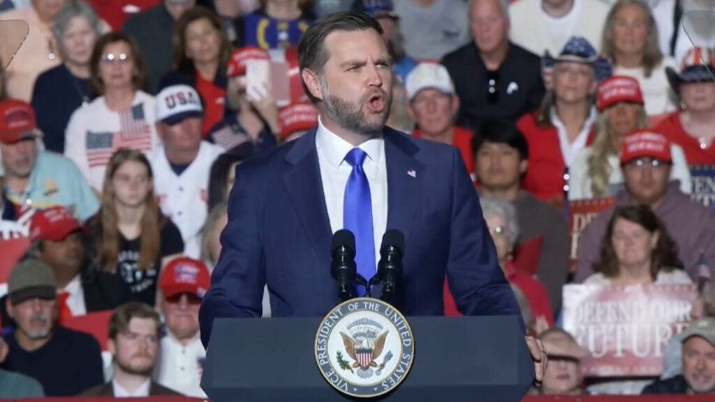 ‘Release Epstein files’, protester interrupts JD Vance’s speech | Donald Trump News